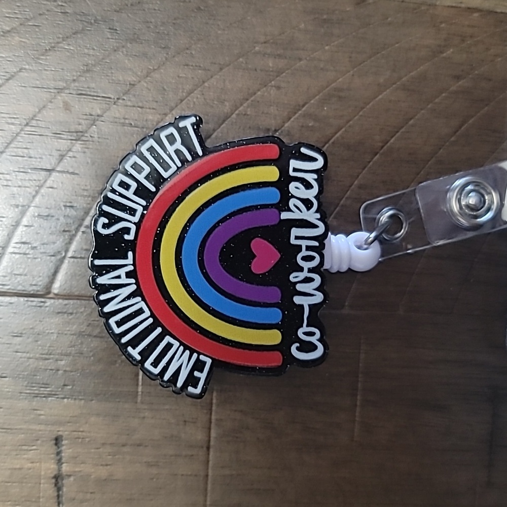 Emotional support badge reel